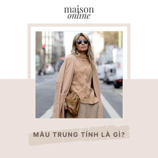 Cách phối quần xanh da trời với áo màu trung tính thanh lịch, dễ ứng dụng